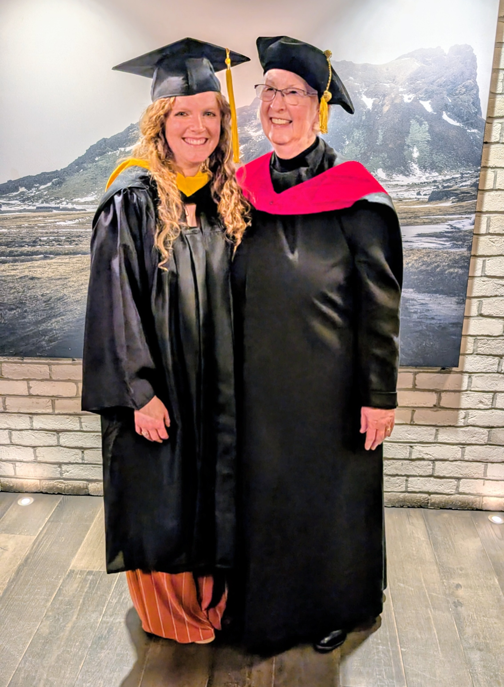 Pictured: RMC Grad Laura Petrillo and her Program Coordinator, Dr. Virginia Hooper Image